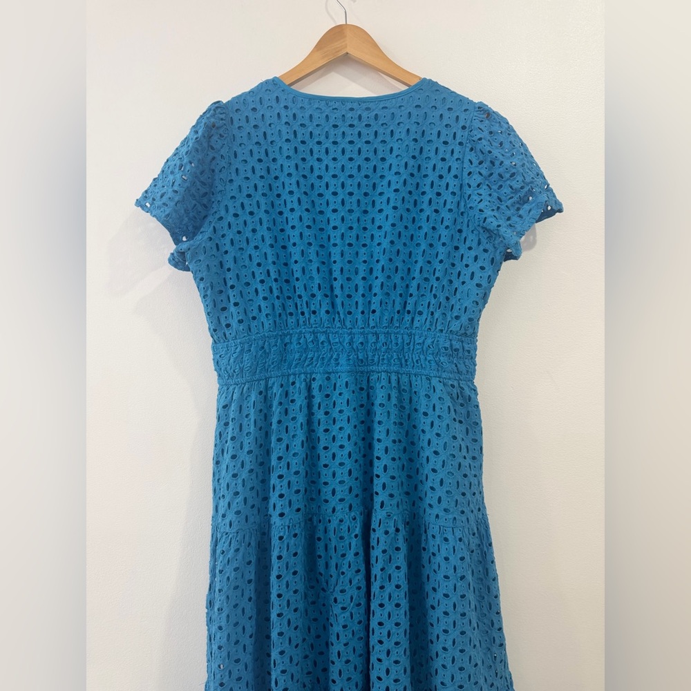 PrettyGarden Blue Eyelet Maxi Dress XL - Picture 10 of 13